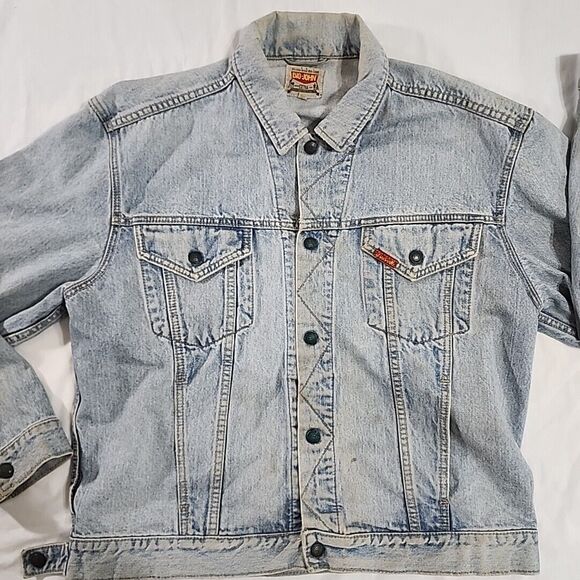 Vintage BIG JOHN Denim Jeans Trucker Jacket Blue‎ Japan SIZE 3L - Picture 2 of 13